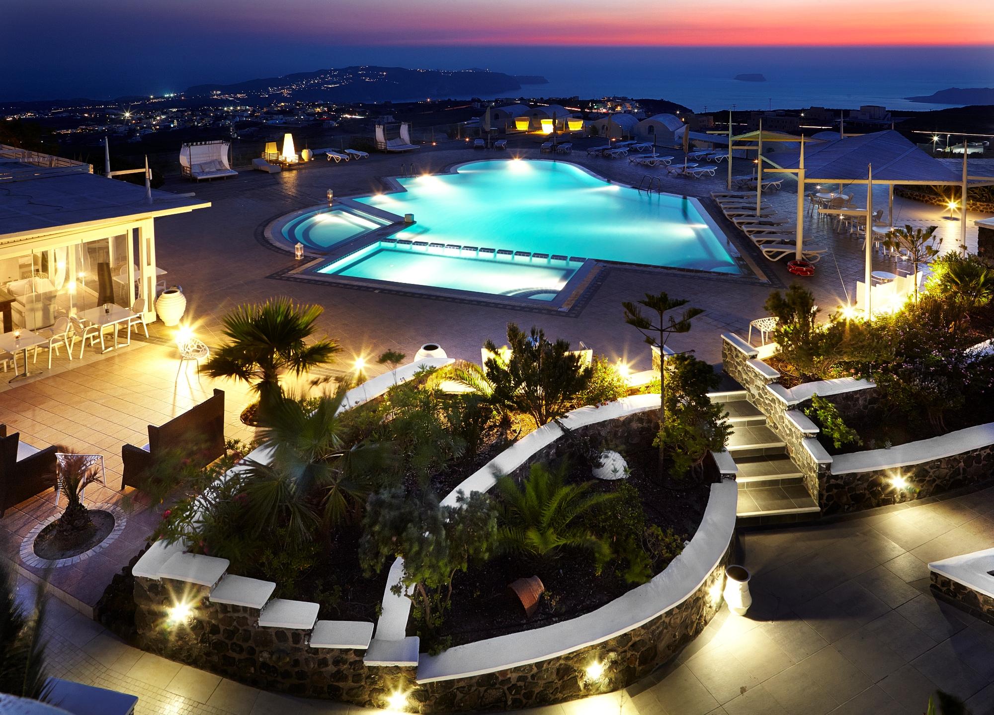 Orizontes Hotel Santorini Pyrgos Kallistis Bagian luar foto