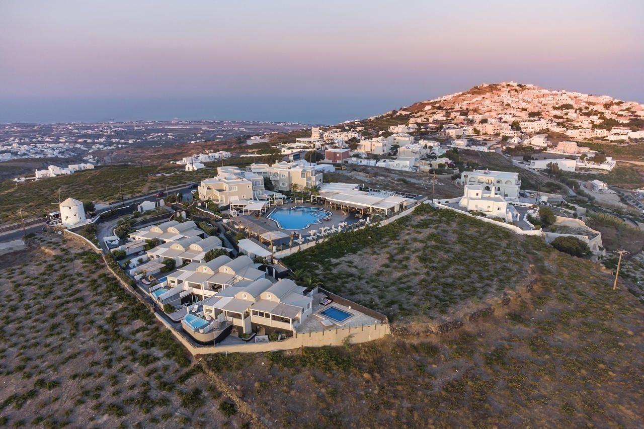 Orizontes Hotel Santorini Pyrgos Kallistis Bagian luar foto
