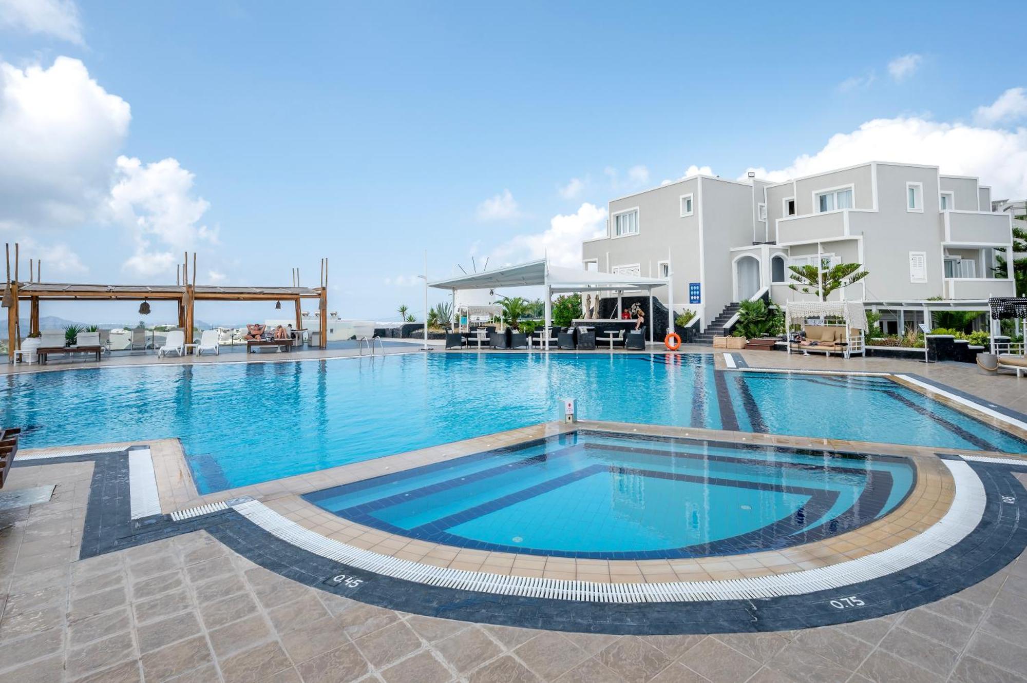 Orizontes Hotel Santorini Pyrgos Kallistis Bagian luar foto