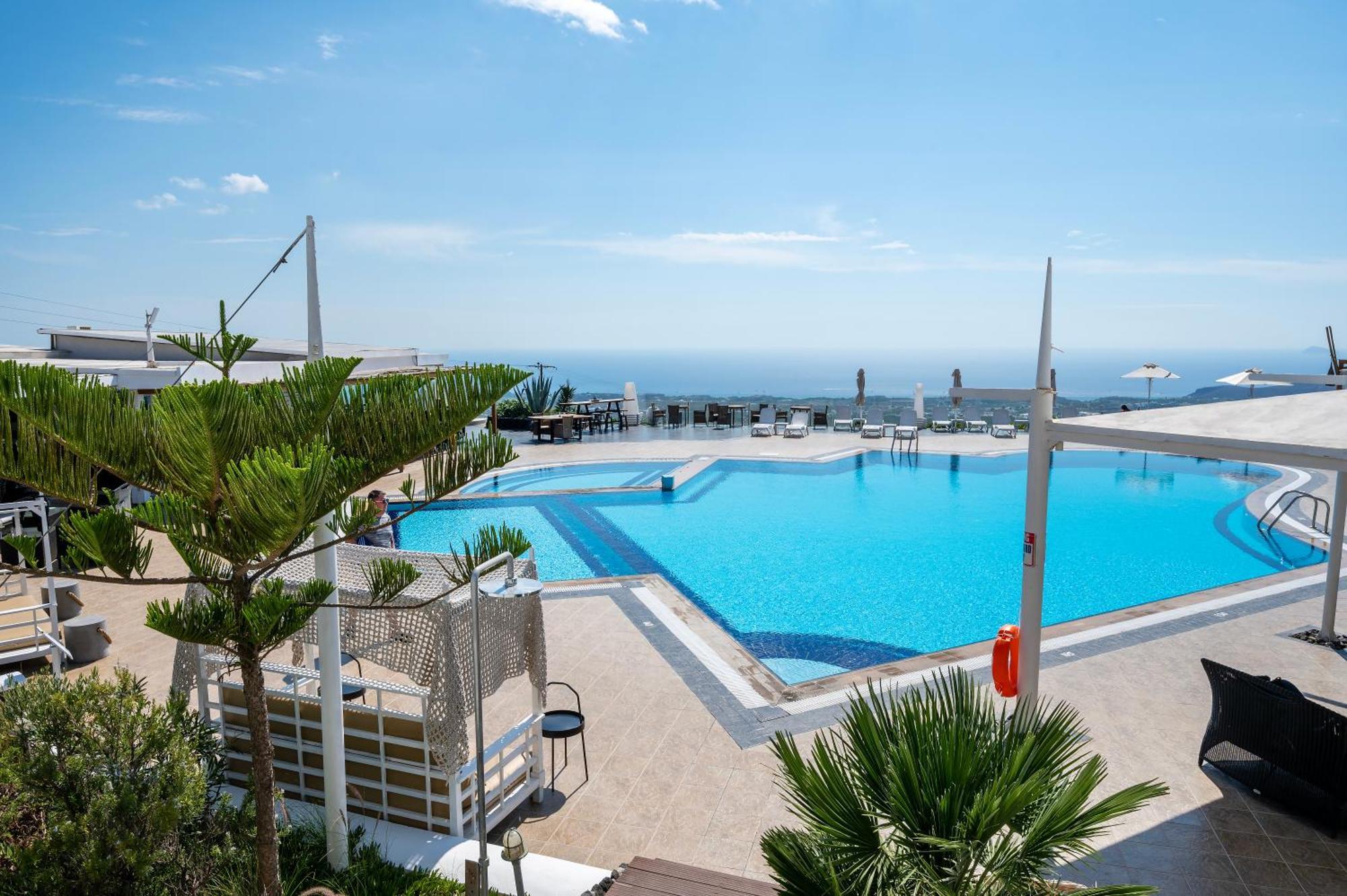 Orizontes Hotel Santorini Pyrgos Kallistis Bagian luar foto